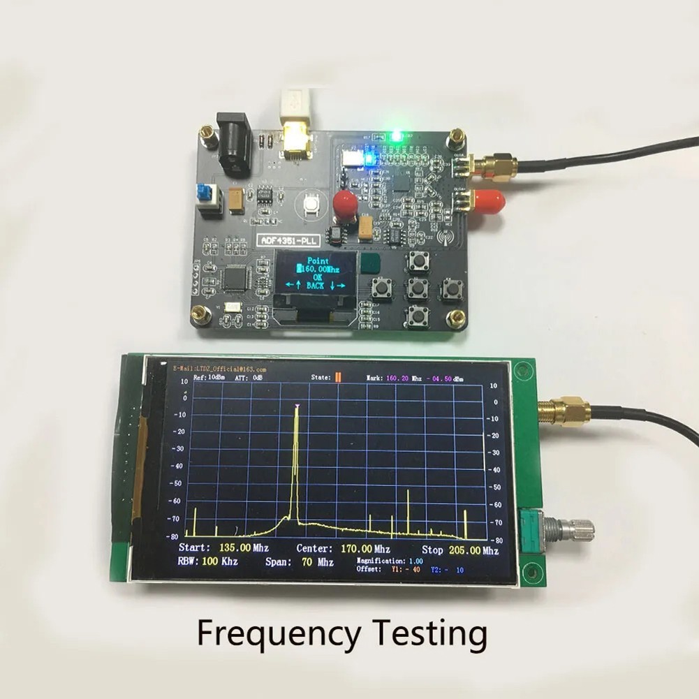 ADF4351 Sweep Frequency Generator Module with Wide Voltage Power Supply
