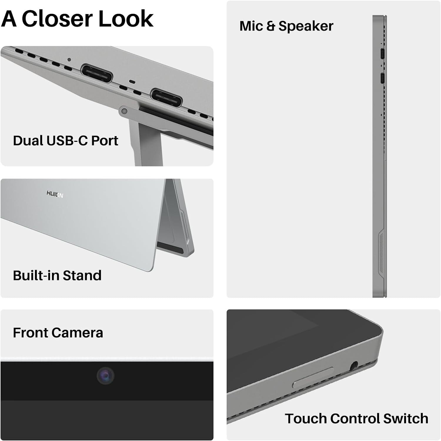 HUION Kamvas Studio 16 Pen Computer 15.8“ Drawing Tablet 2.5K QHD Touch Screen