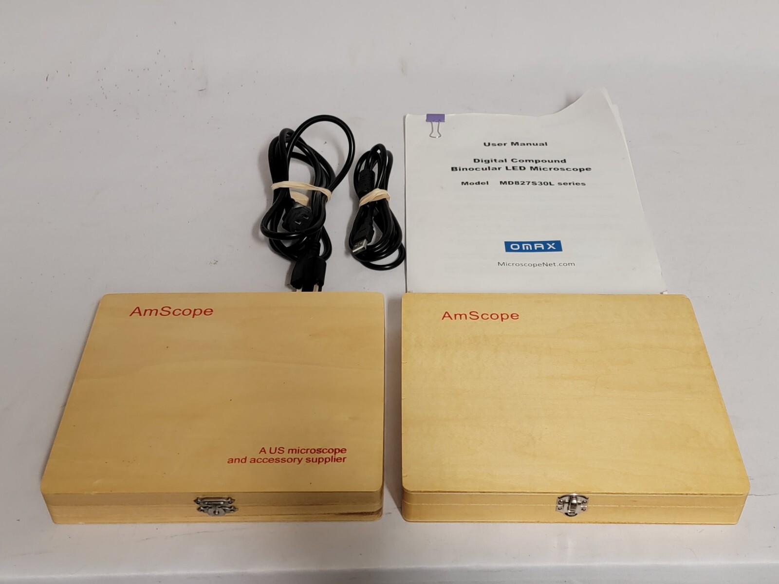 OMAX 40X-2000X LED Compound 3.0MP Digital Microscope w/ Extras