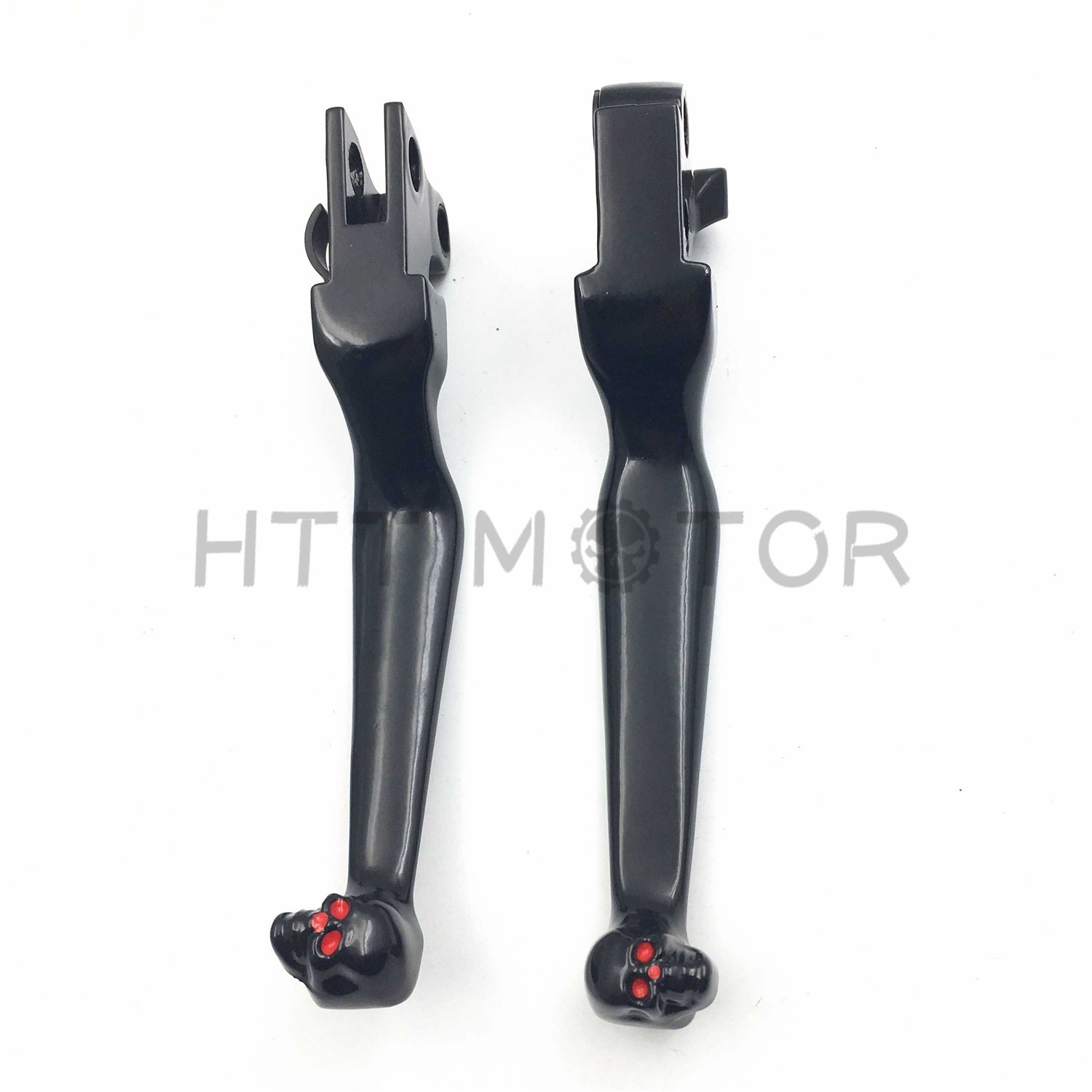 Black Skull Brake Clutch Levers for Harley Fat Boy Dyna Road King FX XL FL Ultra