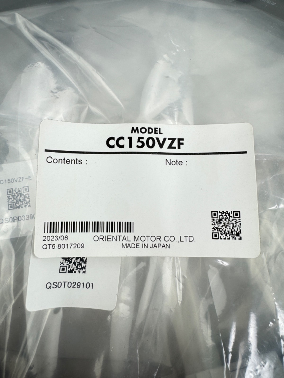 Oriental Motor CC150VZF Motor and Encoder Connection Cable Set