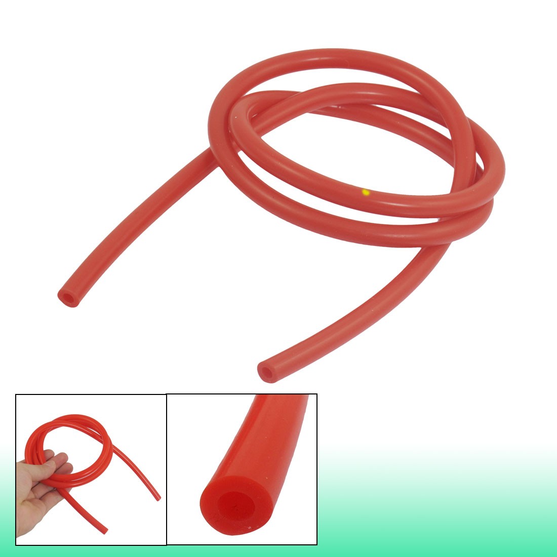 4mm Inner Dia 1M Long Red Silicone Vacuum Hose Tube