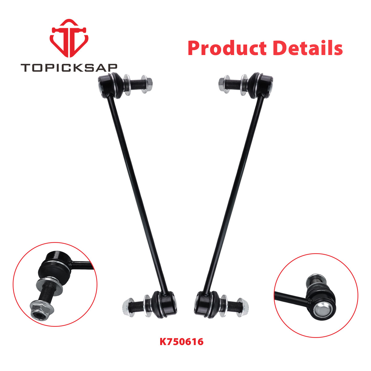 For Ford Explorer 11-19 Front Lower Control Arm Ball Joint Sway Bar Link Kit 4Pc
