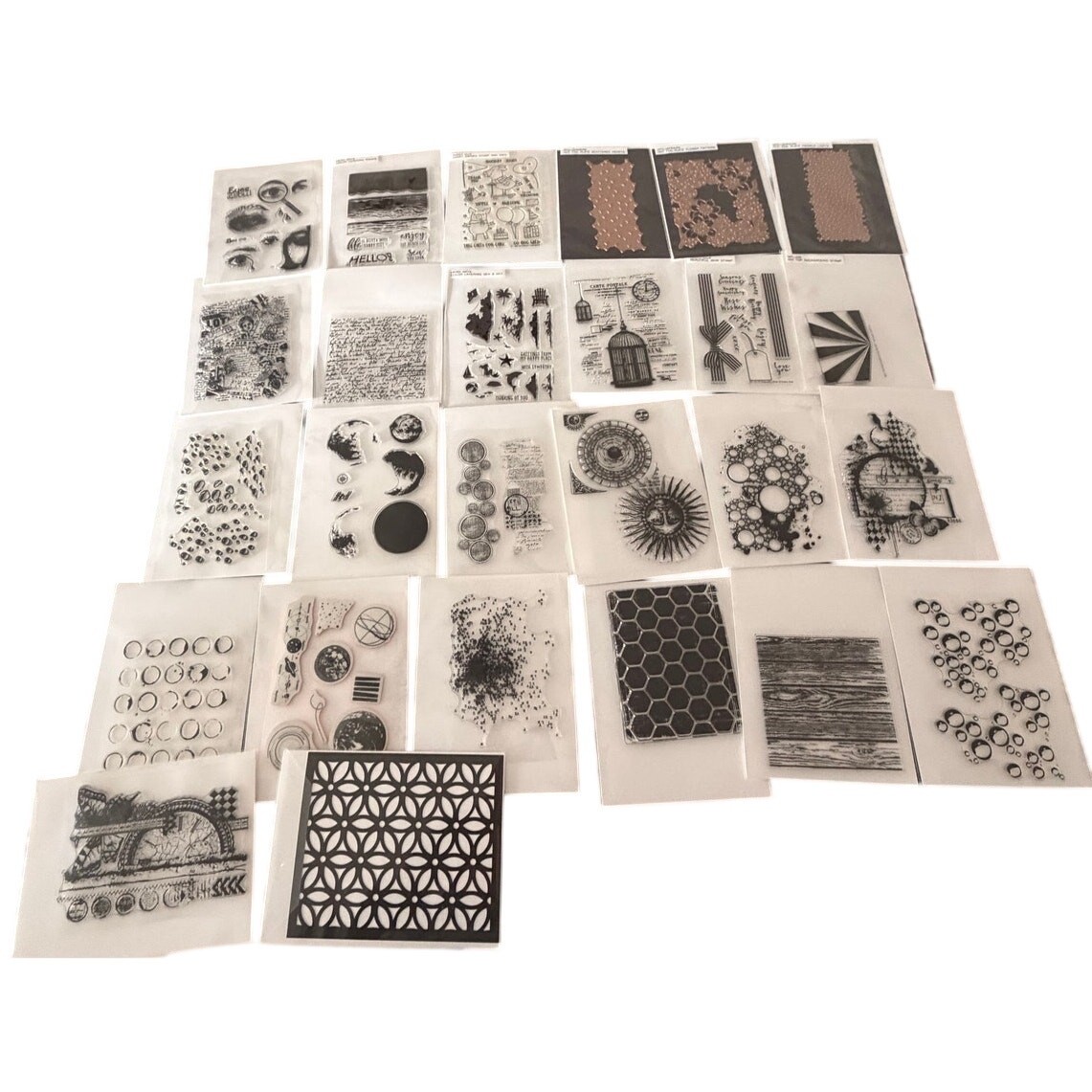 26 Stamp Stencil Hot Foil Plate Bundle Altenew Hero Arts Simon Says Stamp