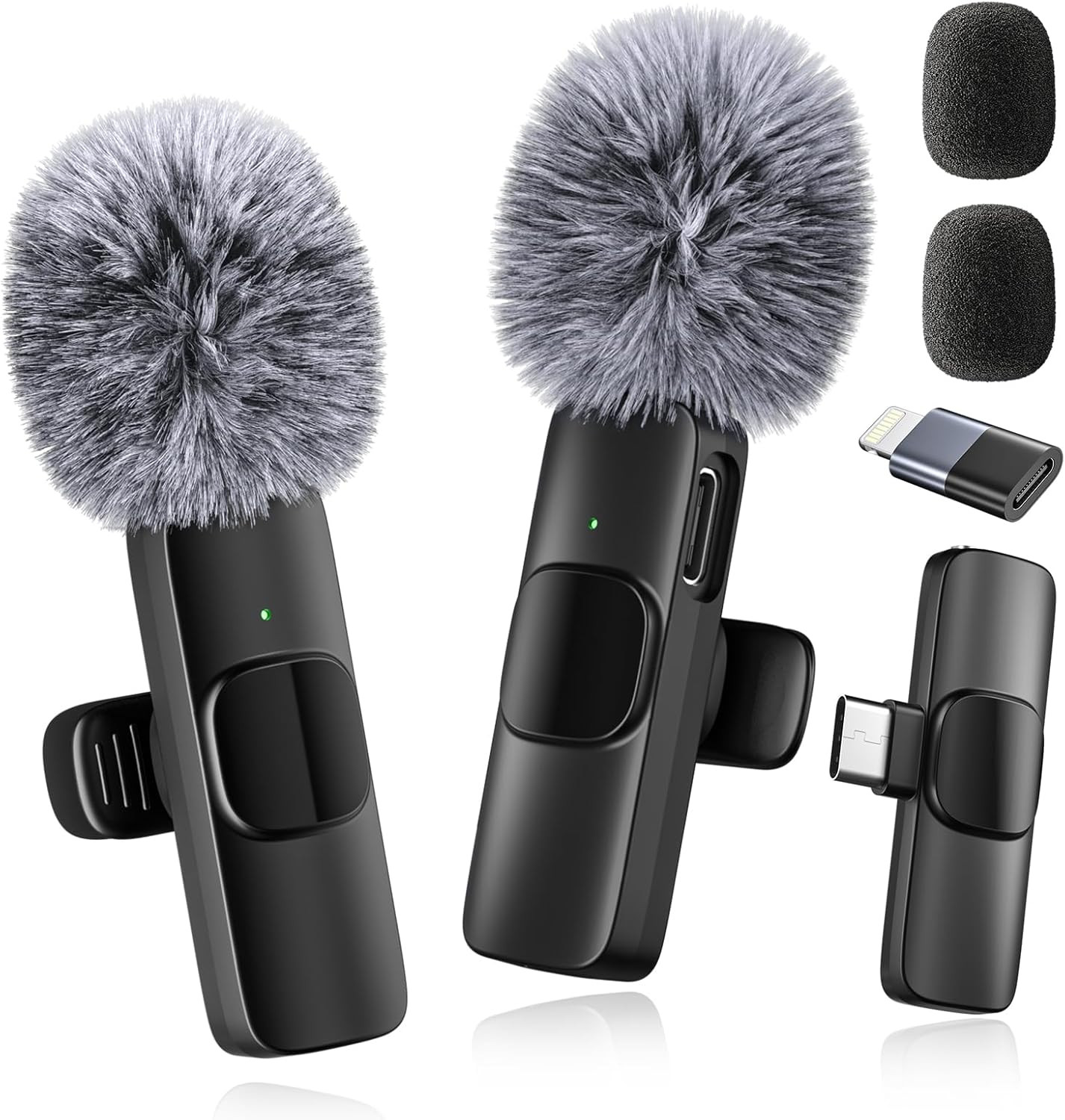 Professional Wireless Microphone for Iphone,Ipad,Android, Lavalier Lapel Mic