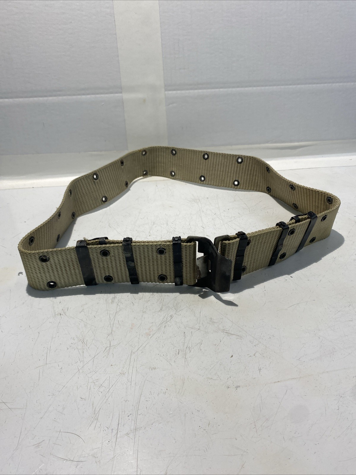 Davis Belt US Vietnam Style Reproduction Cotton 50in khaki belt