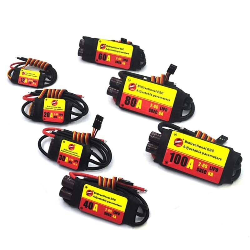 Brushless Bidirectional Brushless Electric Speed Controller for Propeller