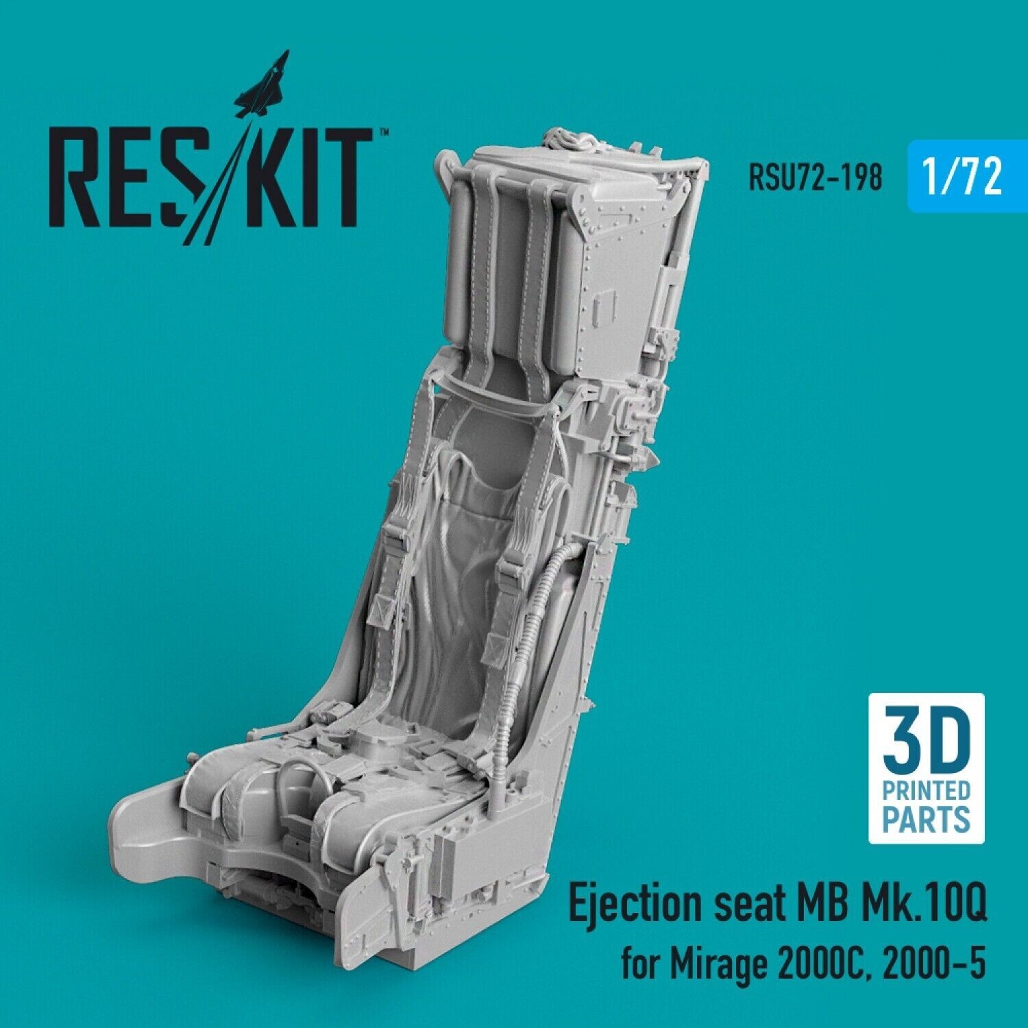 1/72 Reskit RSU72-0198 Ejection seat MB Mk.10Q for Mirage 2000C, 2000-5 (3D prin