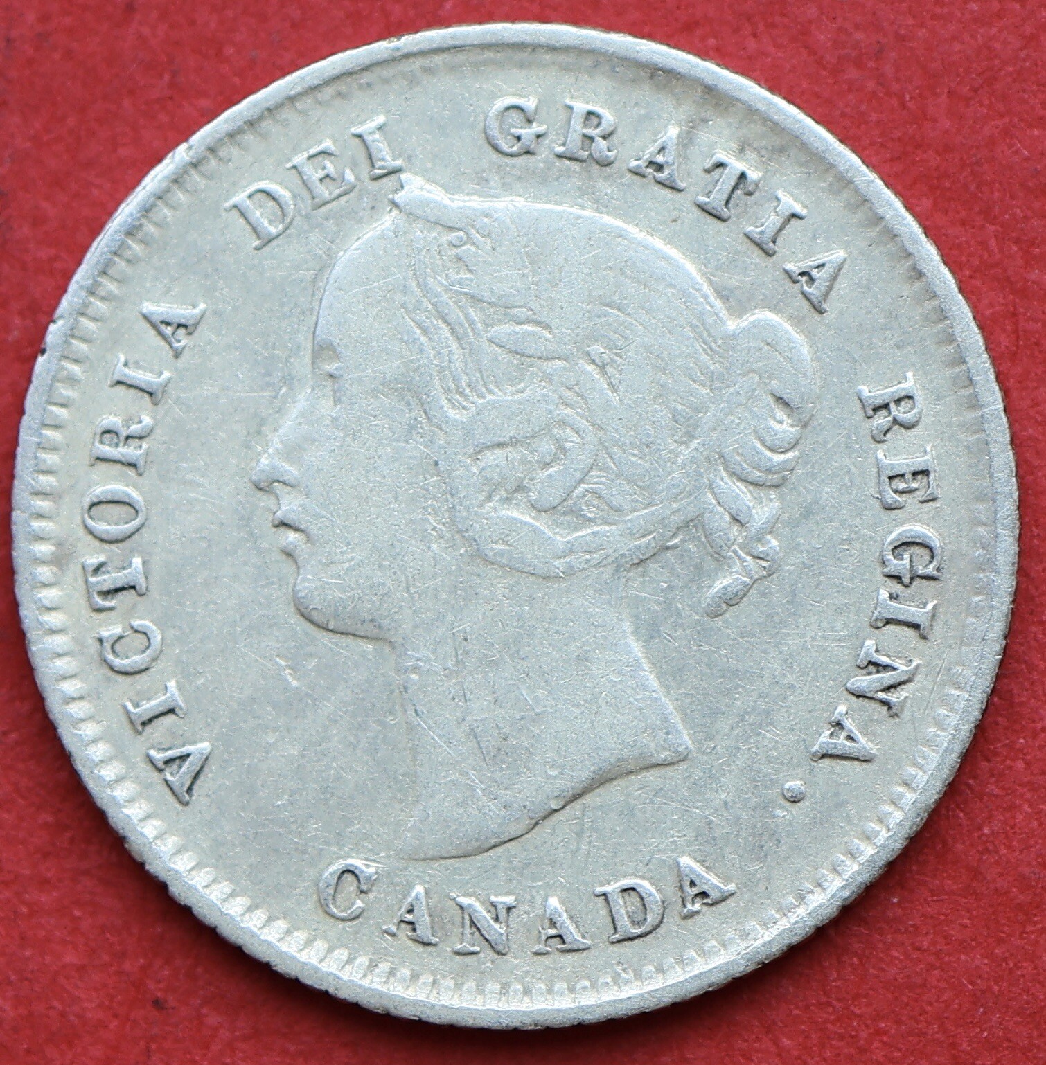 1880H Canada 5 Cents Obverse 2 - VF - Lot#11104