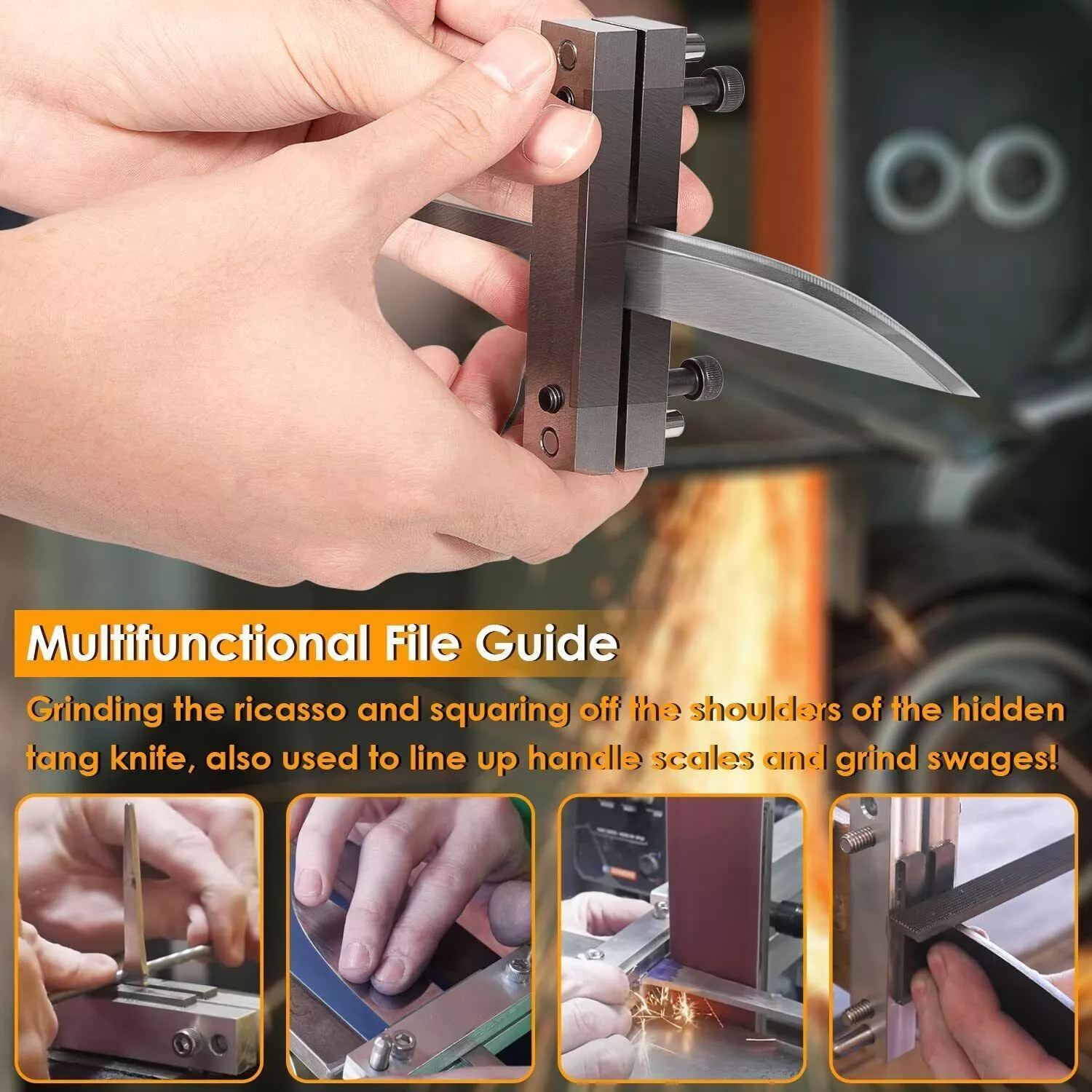 Hardened File Guide with Carbide Surface For Knife Making Tool Knife Makers