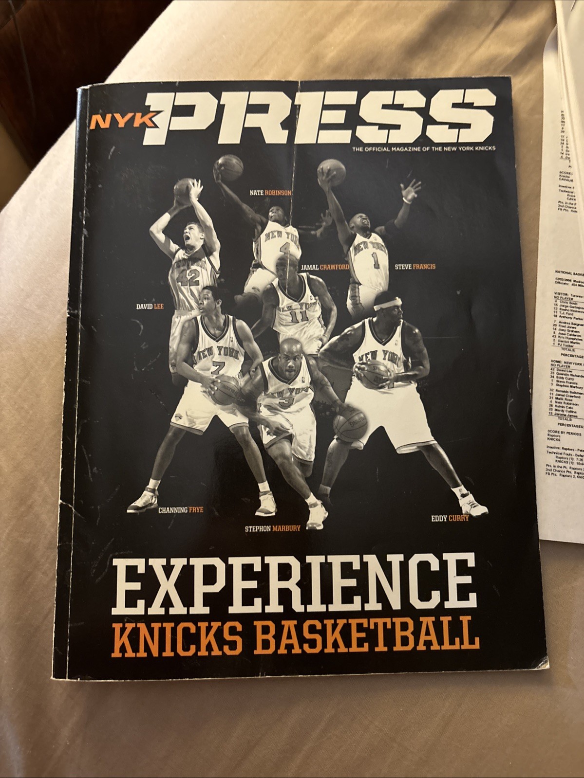2006 2007 NBA Program New York Knicks Press Basketball Marbury Isiah 61 #1