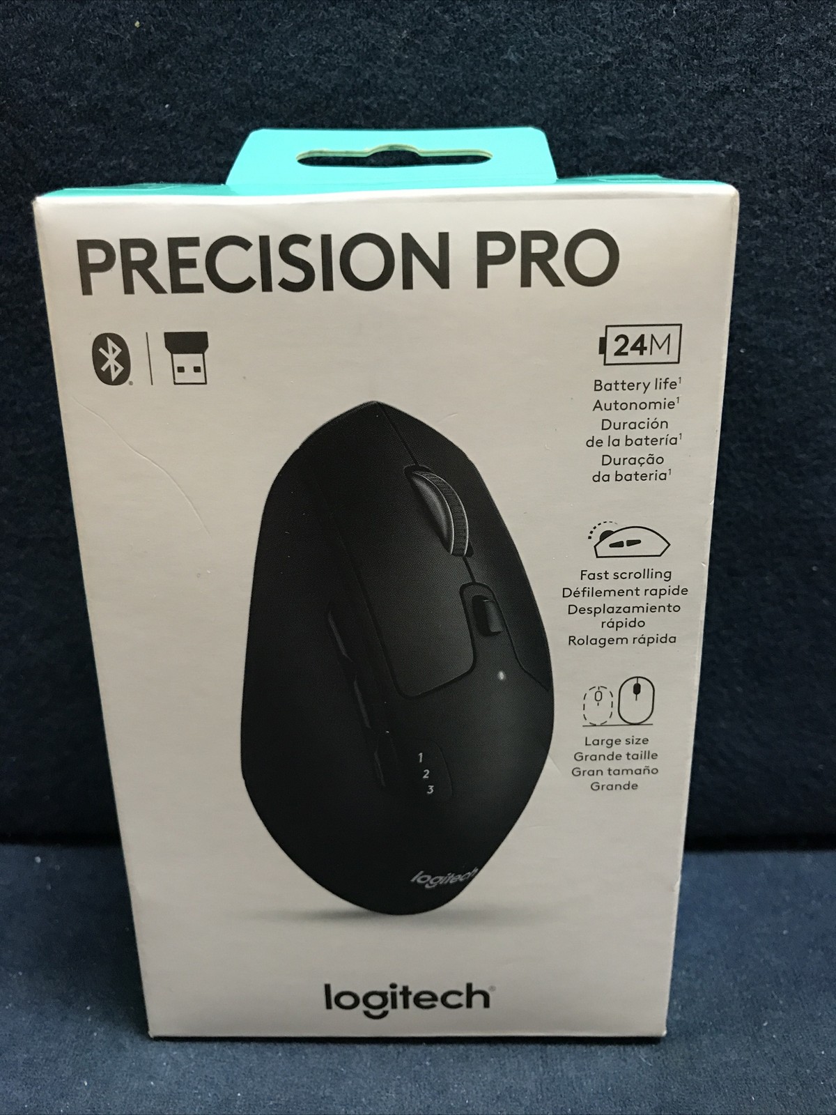 Logitech Precision PRO Optical USB Wireless Gaming Mouse, Black 910-007450