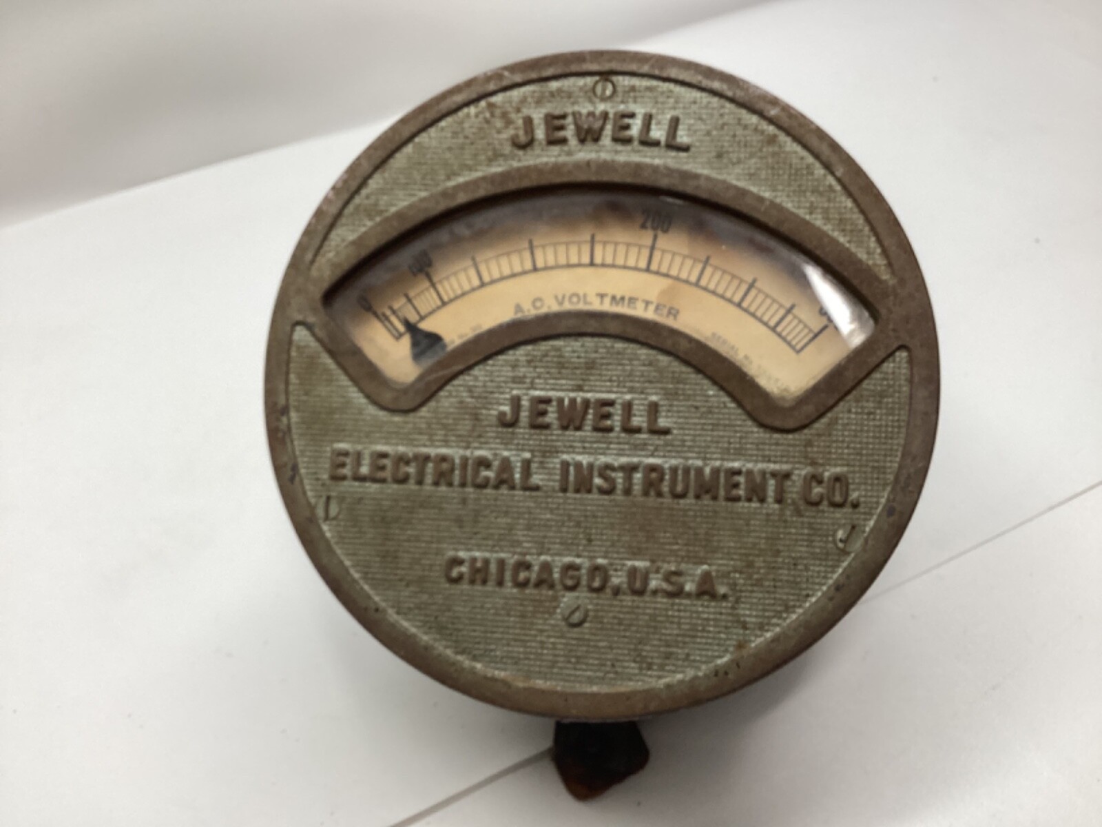Antique Voltmeter Jewell Electrical Instrument Company Chicago, U.S.A.