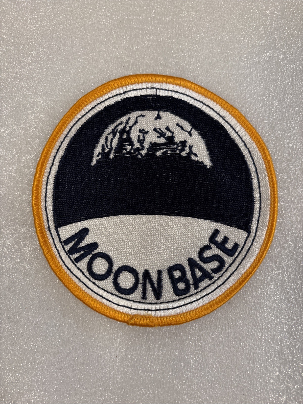 patch inspired by the Moonbase Alpha from the 1970s sci-fi series Space: 1999.