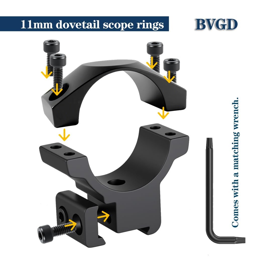 Bvgd 30Mm Dovetail Scope Rings High Profile Medium Profile And Profile 30Mm