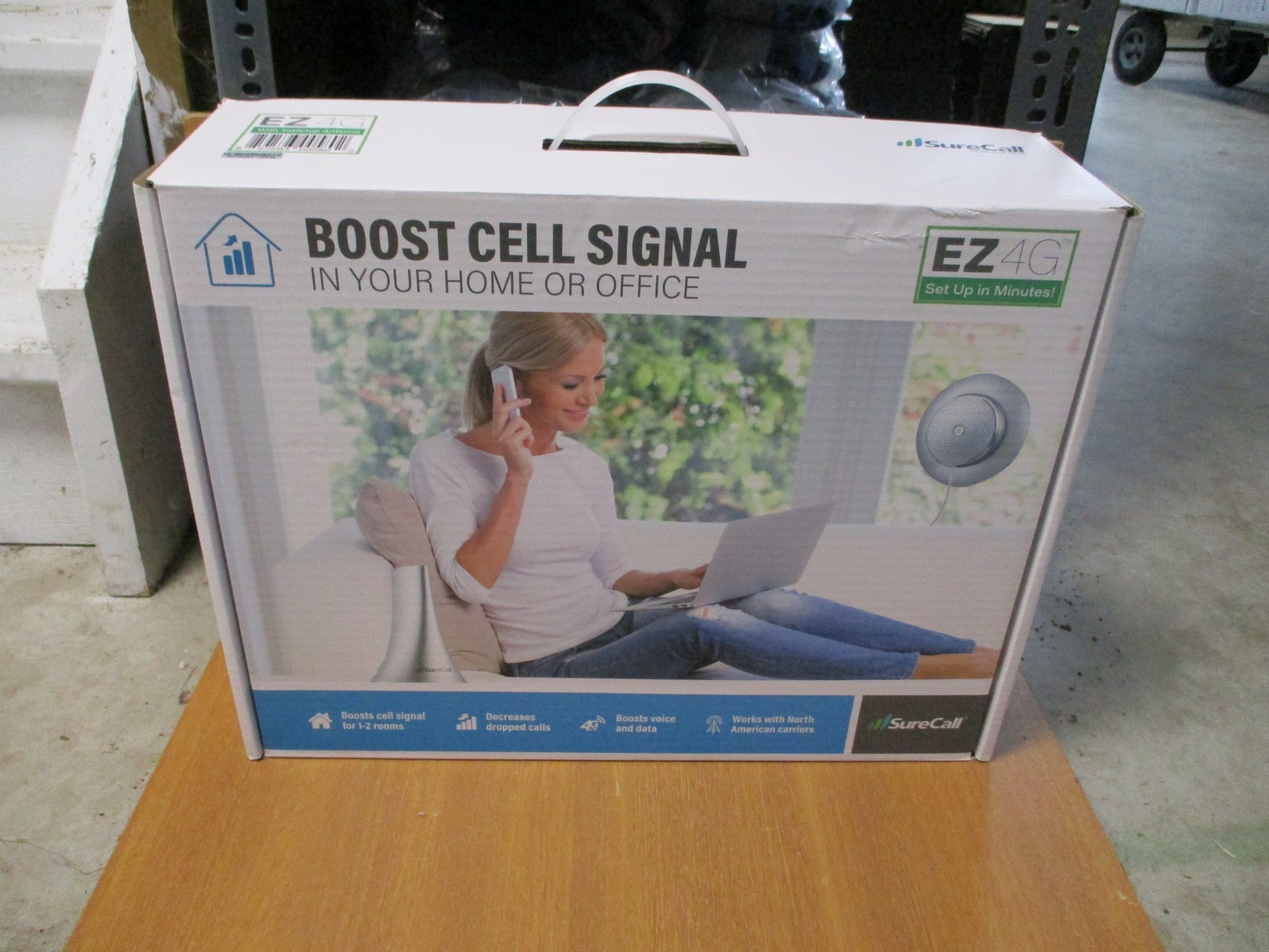 SURECALL EZ4G HOME/OFFICE CELL BOOSTER & TABLETOP ANTENNA MODEL#EZ-4G NEW