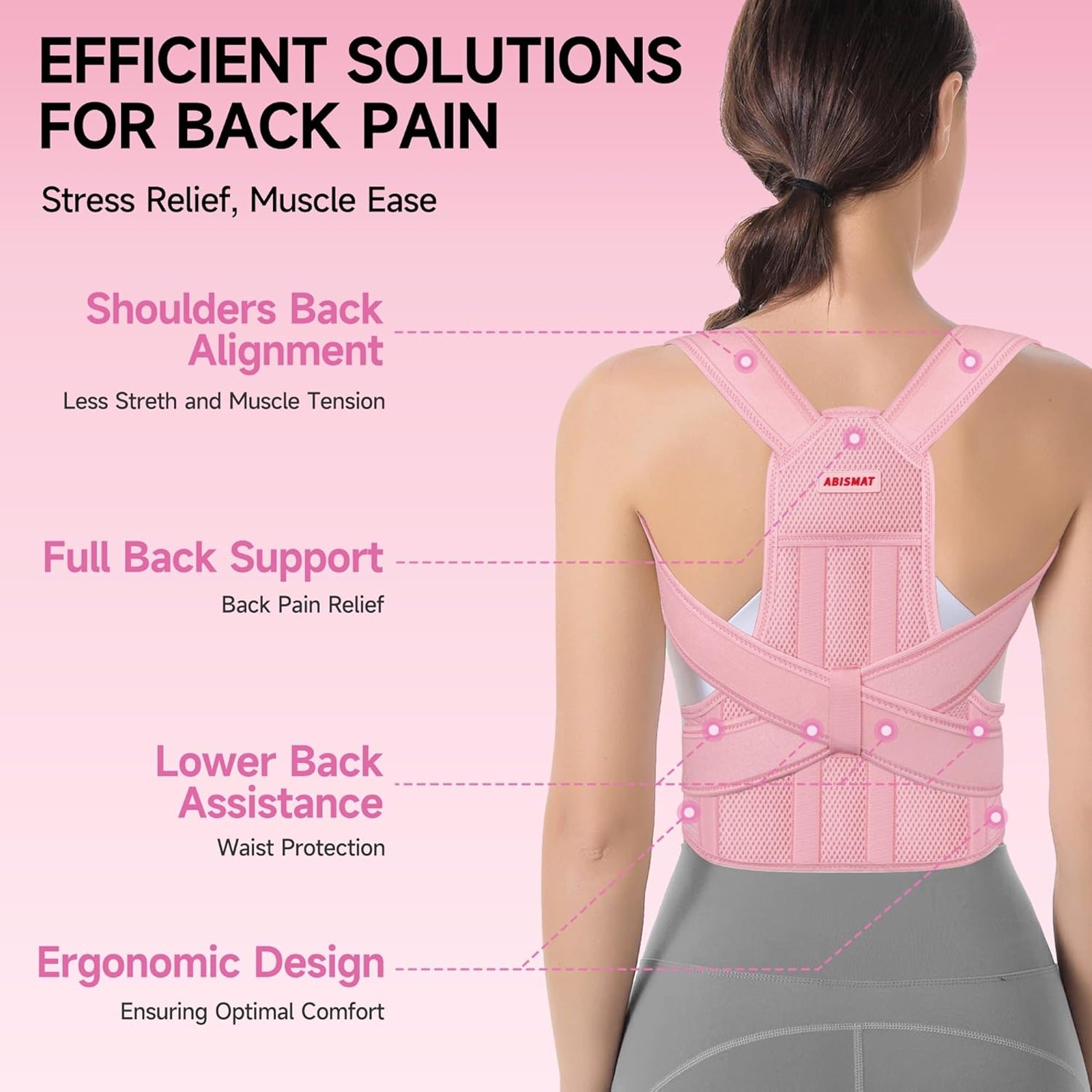 New Size S Adjustable Posture Corrector, Back Support, Back Brace