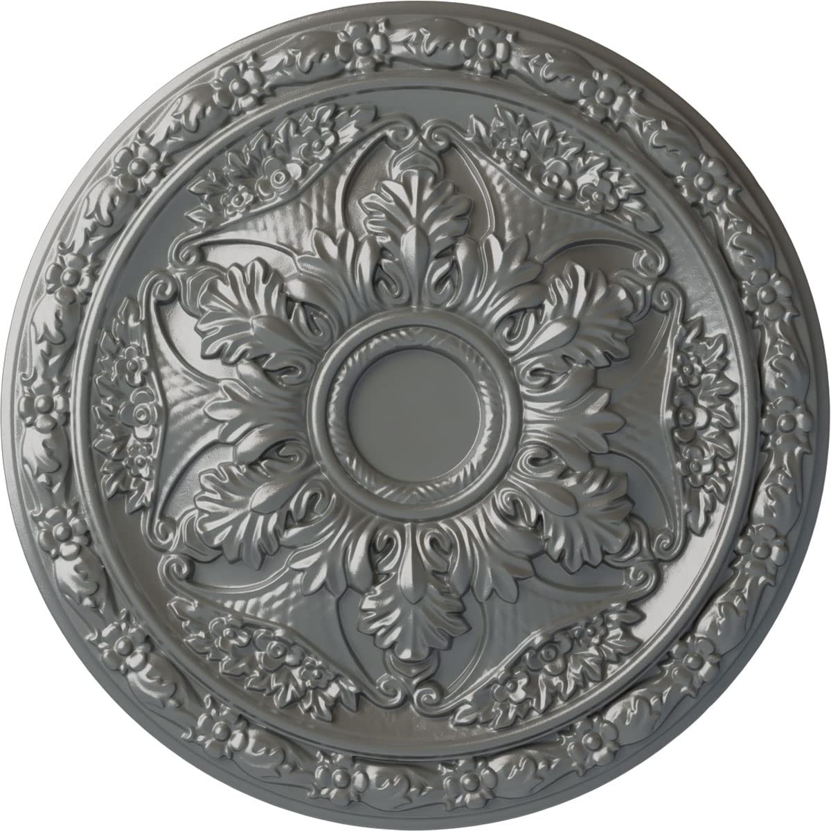 Ekena Millwork Cm20Blsls Baile Ceiling Medallion Silver