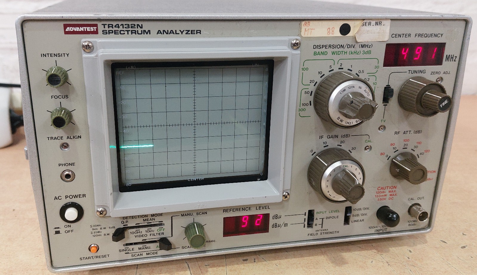 Advantest TR4132N Analog Spectrum Analyzer / Untested From Stock