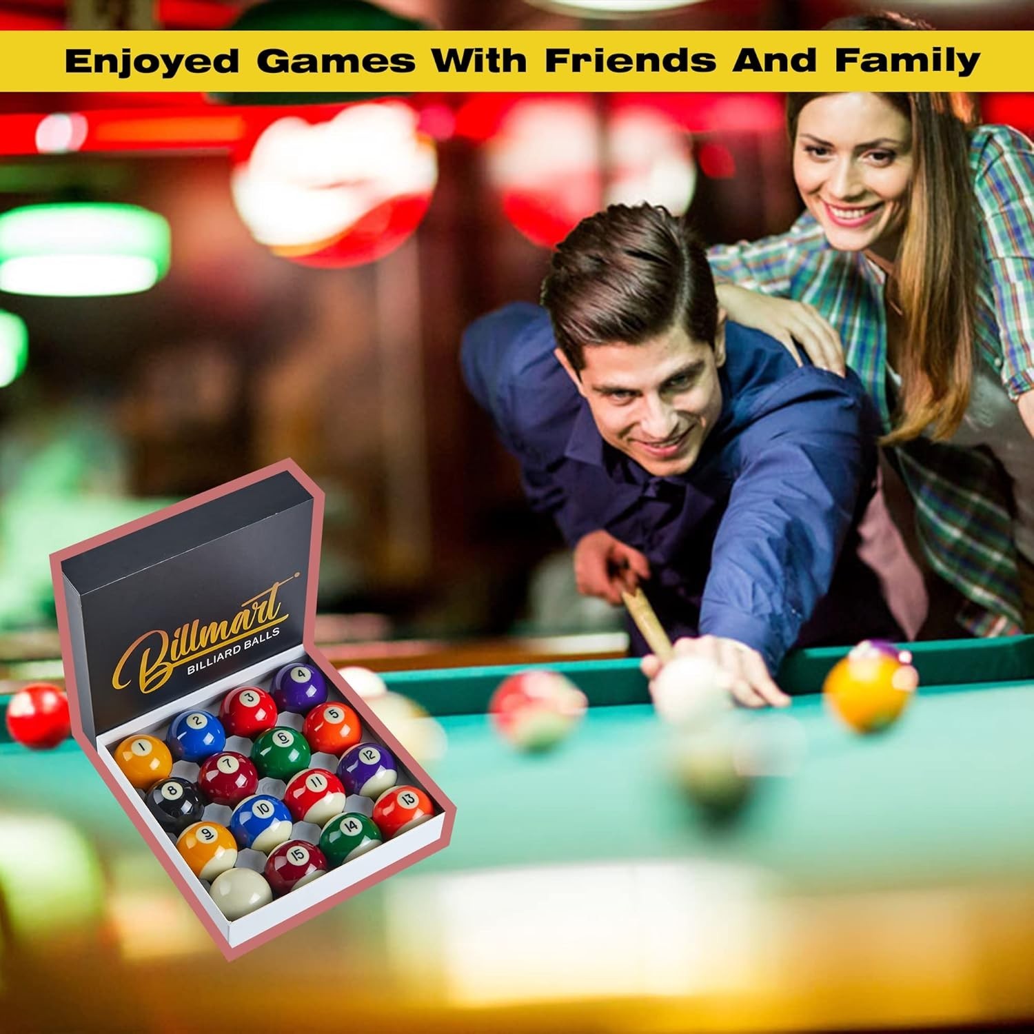2022 Upgraded Pool Table Balls Set - Durable & High-Quality Regulation Size
