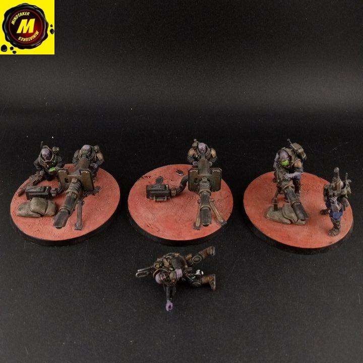 Brood Brothers Heavy Weapons Team (Lascannons) (Previous Sculpts) (x3) (Conve...