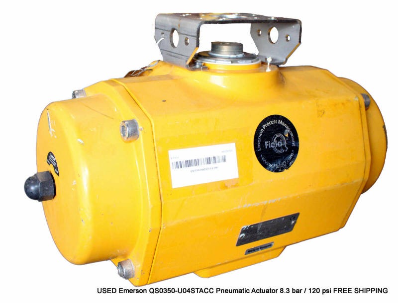 USED Emerson QS0350-U04STACC Pneumatic Actuator 8.3 bar / 120 psi FREE SHIPPING