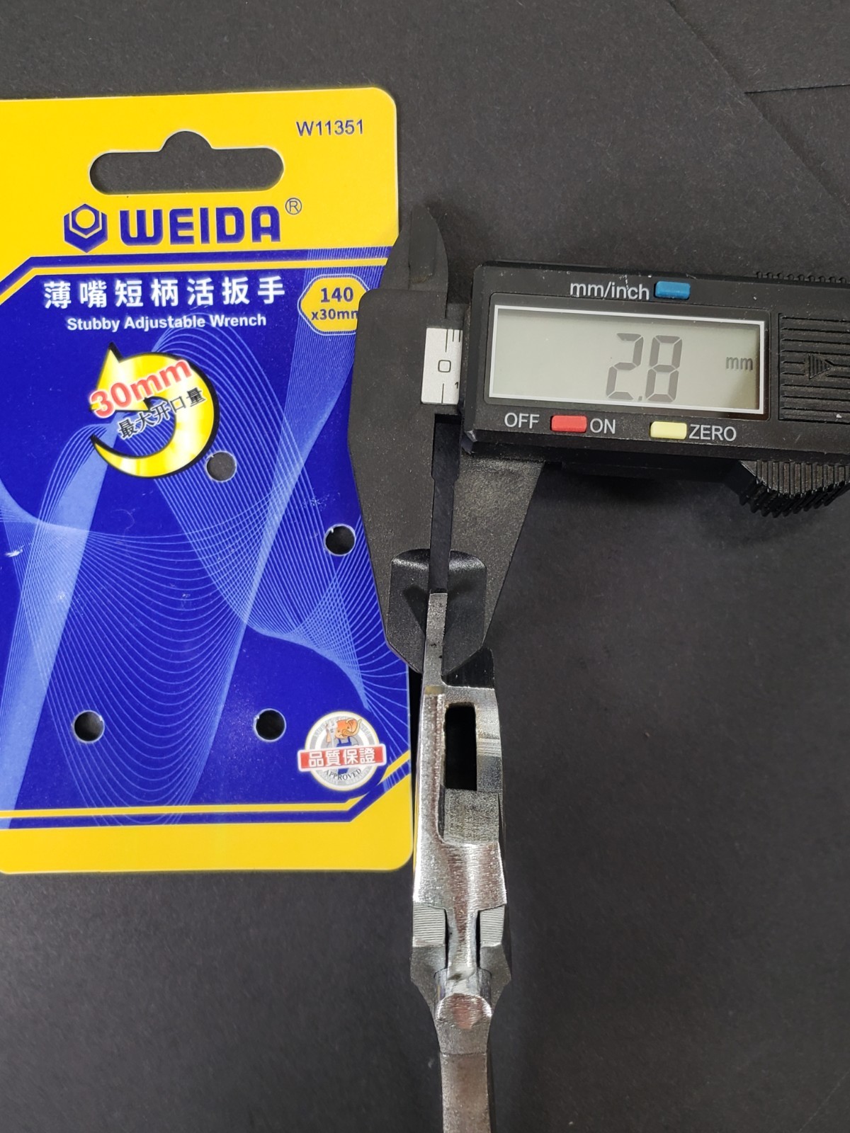Scuba Dive 5.5" Thin Jaw Head Stubby Adjustable Crescent Wrench Tool 5"
