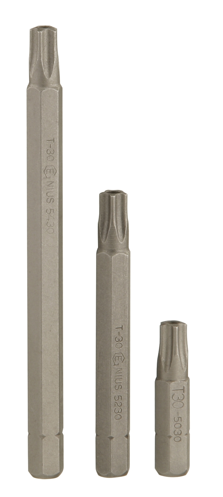 Genius Tools 1/4" Hex Shank, T-8 Pentacle Screwdriver Bit, 30mmL - 5008