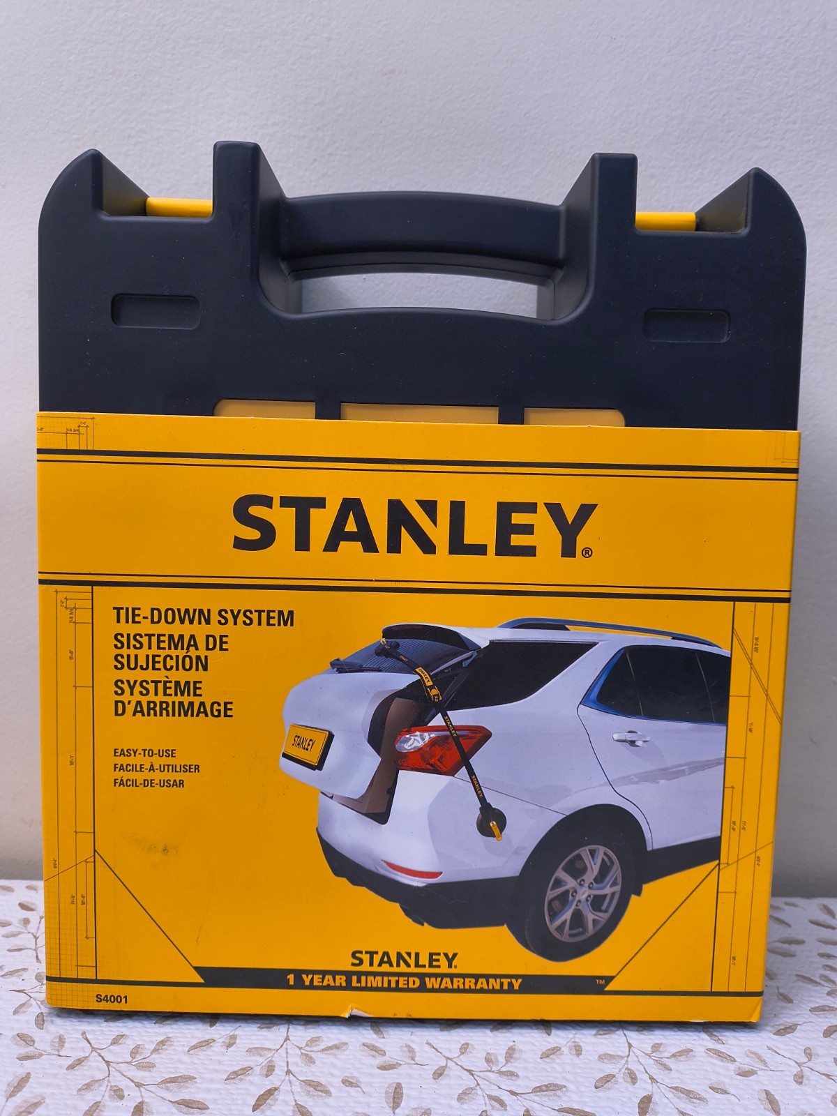 Stanley: Tie-Down System Kit 19.6'/6mm Safety Strap Carabiner Suction Cups S4001