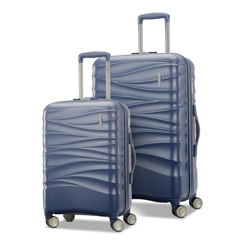 AMERICAN TOURISTER CASCADE HARDSIDE LUGGAGE SPINNER WHEELS 2PC 20/24 - BLUE