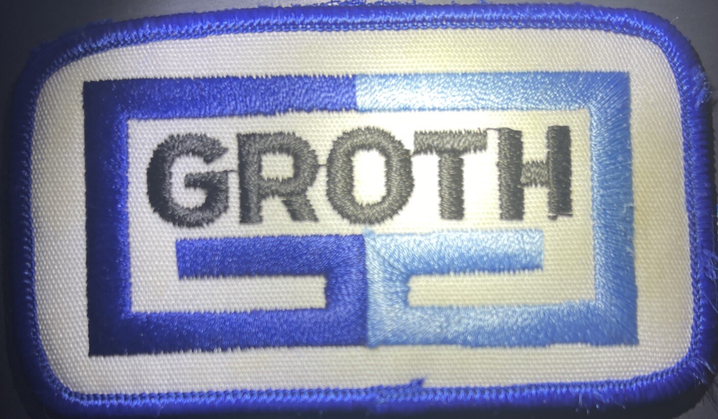 Vintage Groth Petroleum Manufacturing Patch; 2” X 3.5”