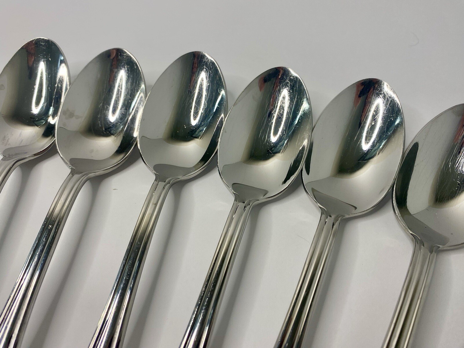 Elana by Hampton Silversmiths 18/10 Stainless Oval Soup Spoons Replacements #2