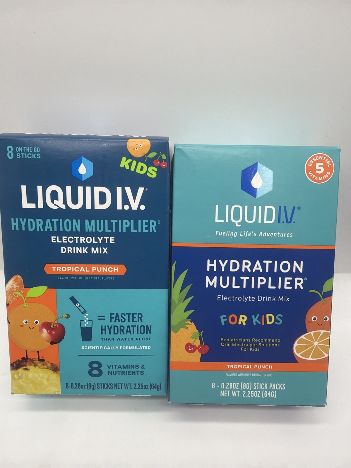 (2) Liquid I.V. Hydration Multiplier Electrolyte Drink Mix Kid Punch COMBINESHIP