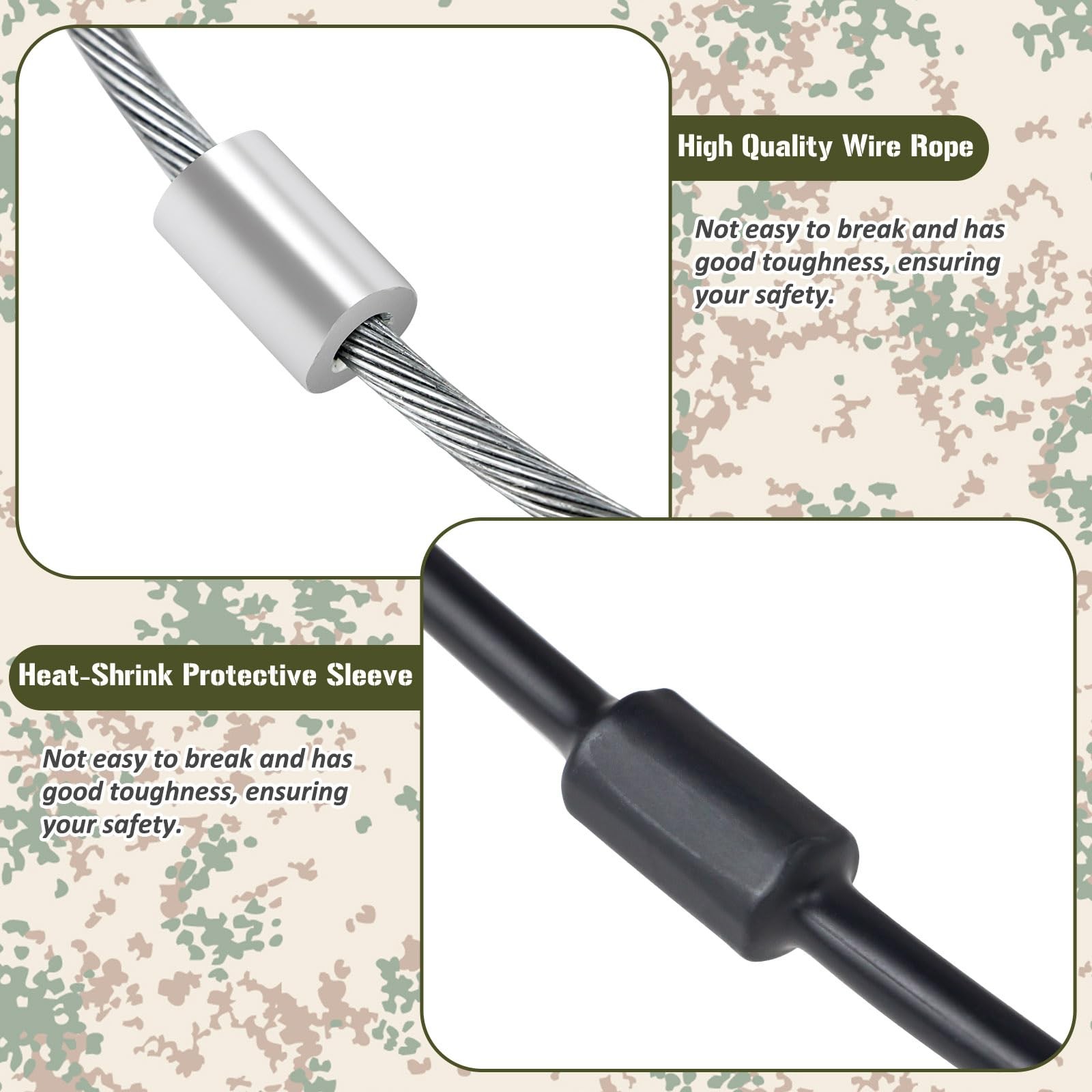 Replacement Tree Stand Cables, 2PCS Replacement Cables for Climbing Treestand