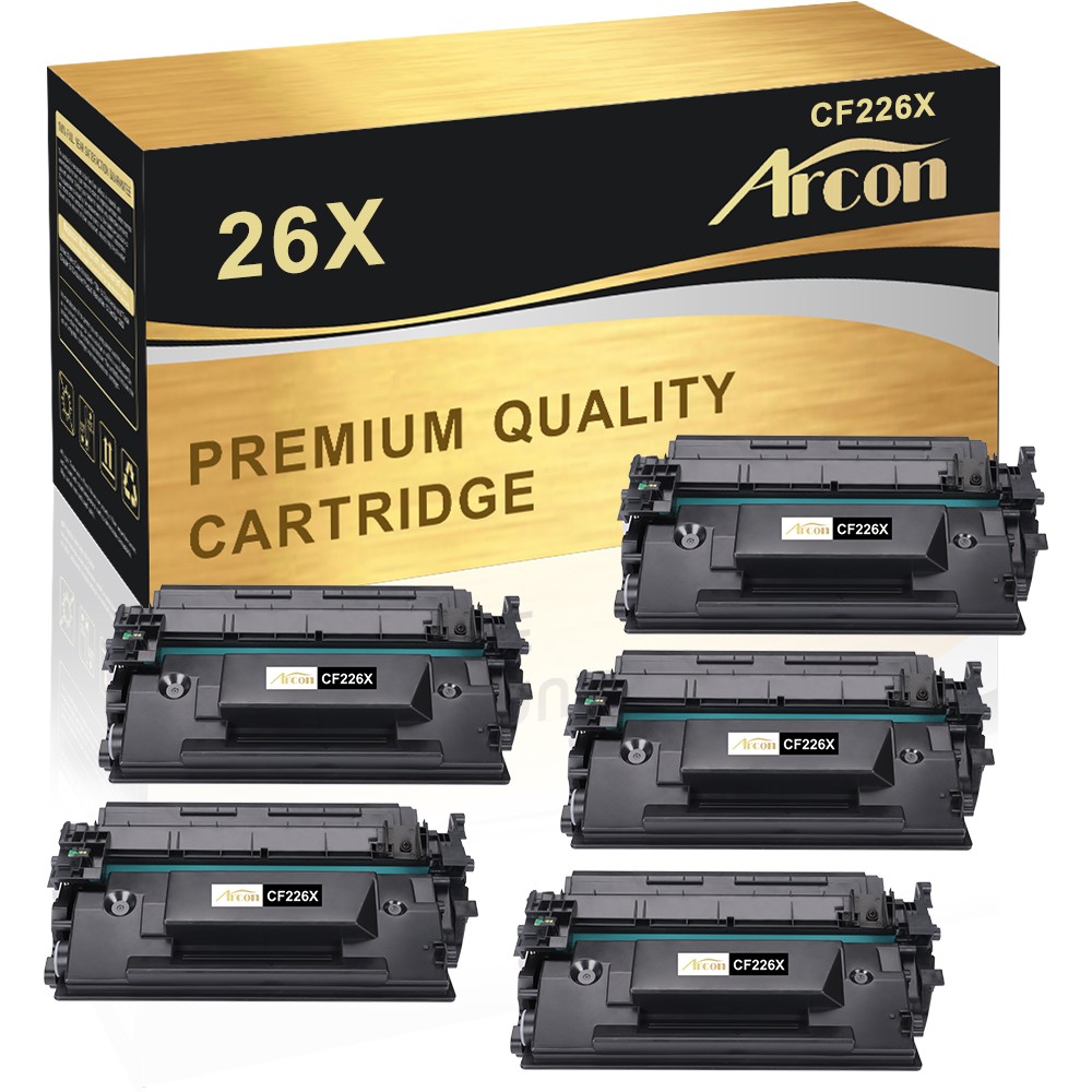 5PK CF226X Toner Cartridge For HP 26X Laserjet Pro M402n M402dn M426fdn W/Chip