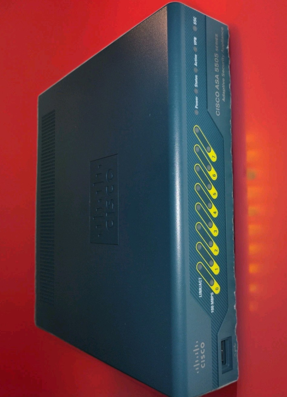 Cisco ASA 5505 Fast Ethernet Firewall Security Appliance VPN Network POE