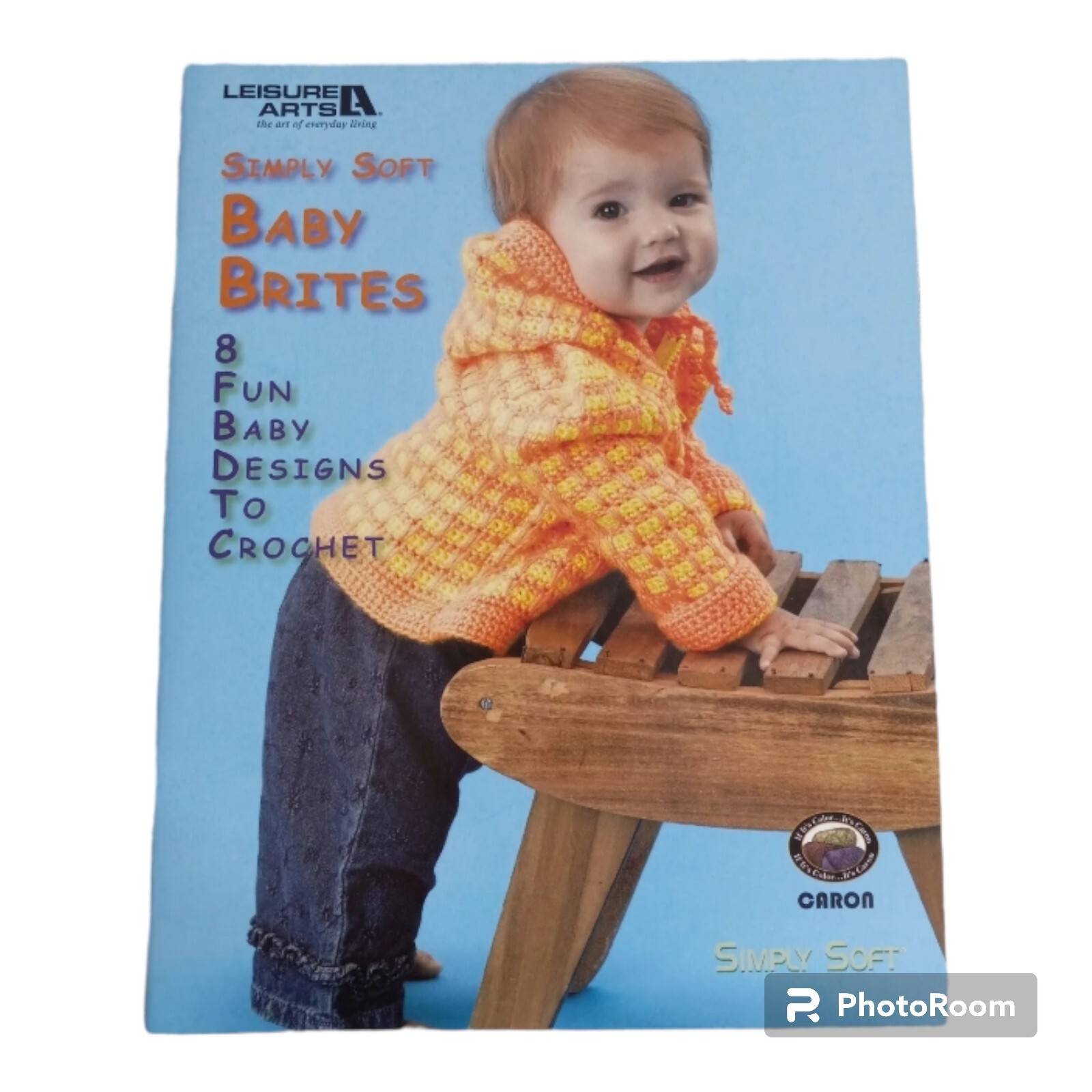 Leisure Arts Simply Soft Baby Brites  Sweater Crochet #4100 Hobbies Crafts