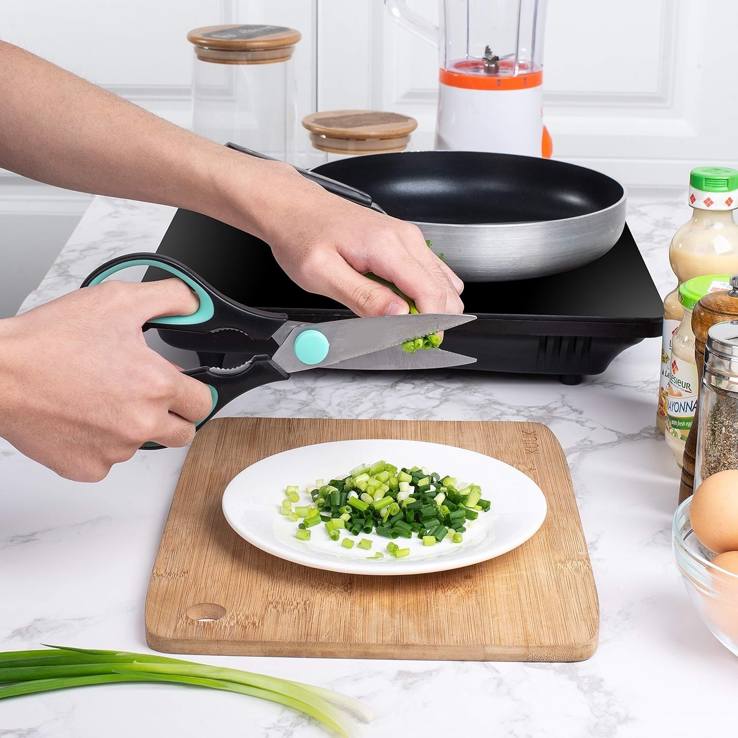 All Purpose Kitchen Shears with Protective Sheath, 8 Inch, Dishwasher Safe, S...