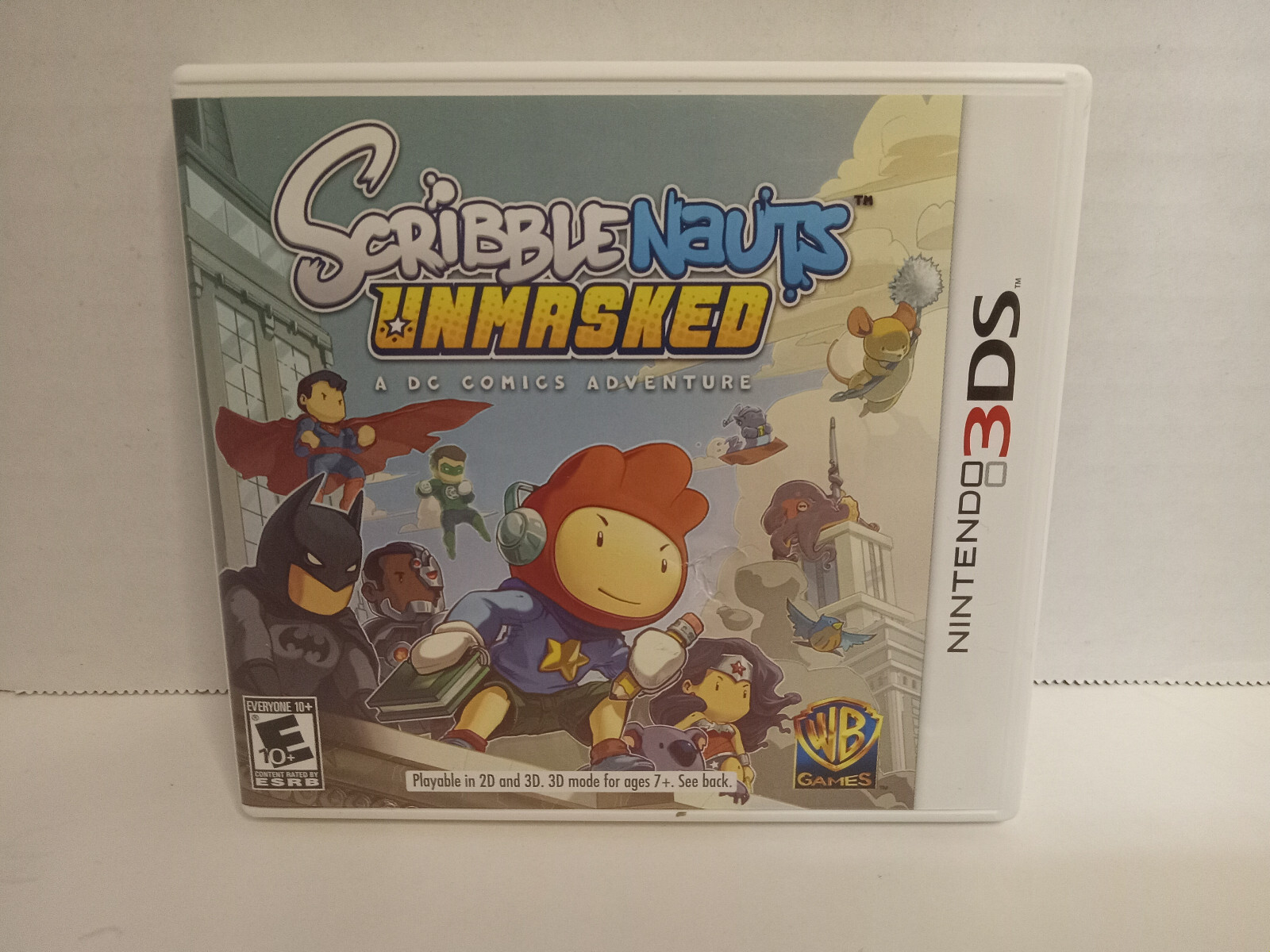 Nintendo 3DS Scribblenauts Unmasked A DC Comics Adventure 2013 CASE ONLY
