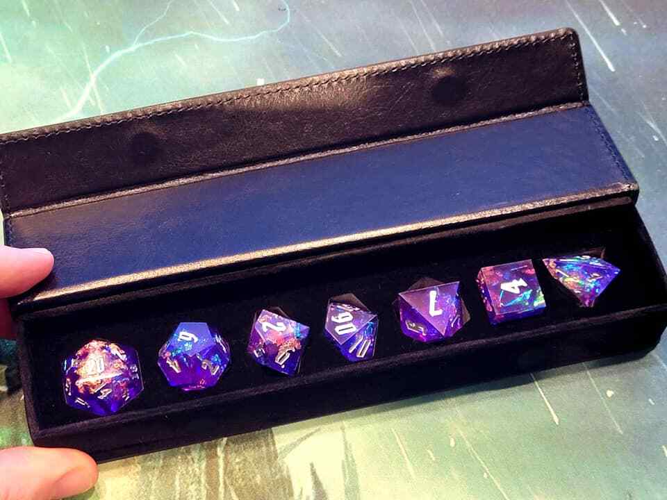 Arcane Cosmos Sharp Edged 7 Dice Set Poly RPG DnD Dungeons Dragons AD&D d20