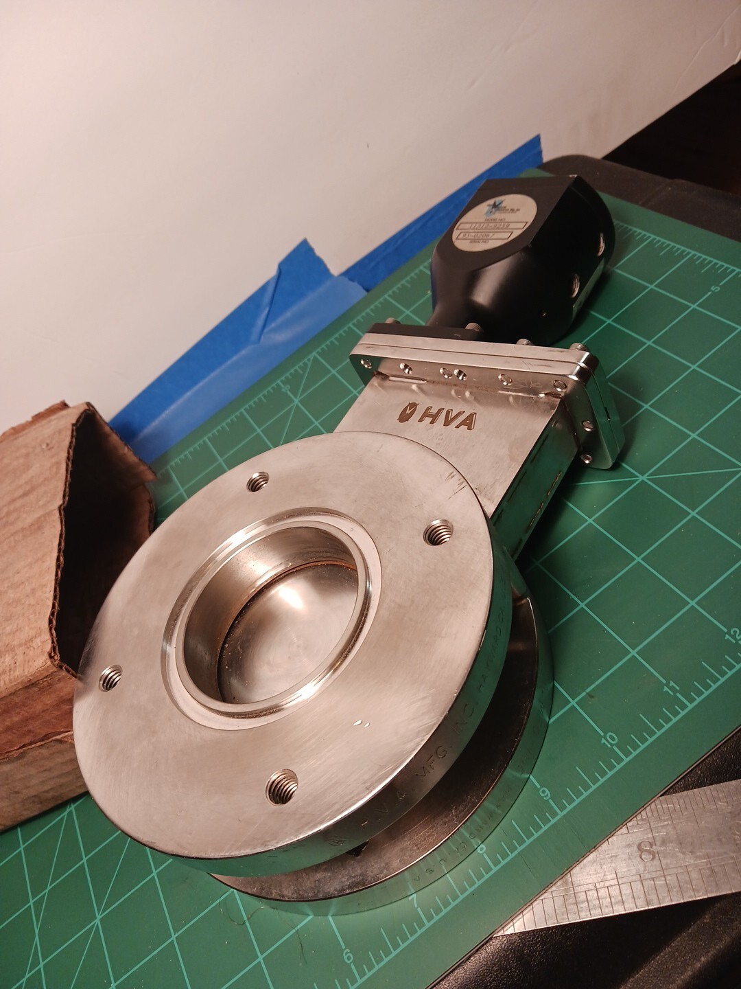 HVA Vacuum Gate Valve 11212-9259 High Vacuum Apparatus Air Operated 100psi Max