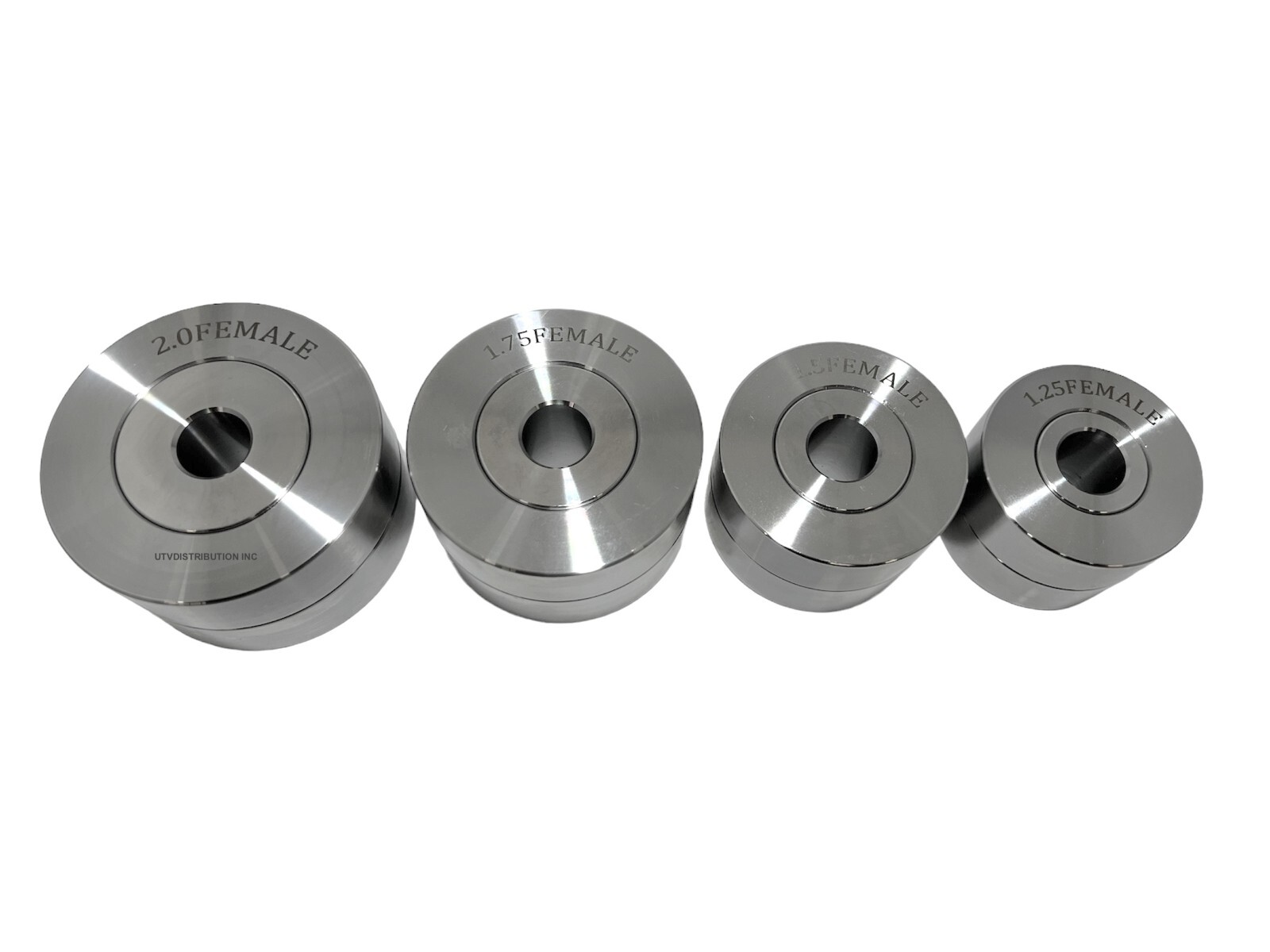 Dimple Dies Set 4 PC HD 1-1/4" 1-1/2" 1-3/4" 2" Bolt or Press Use Premium Grade