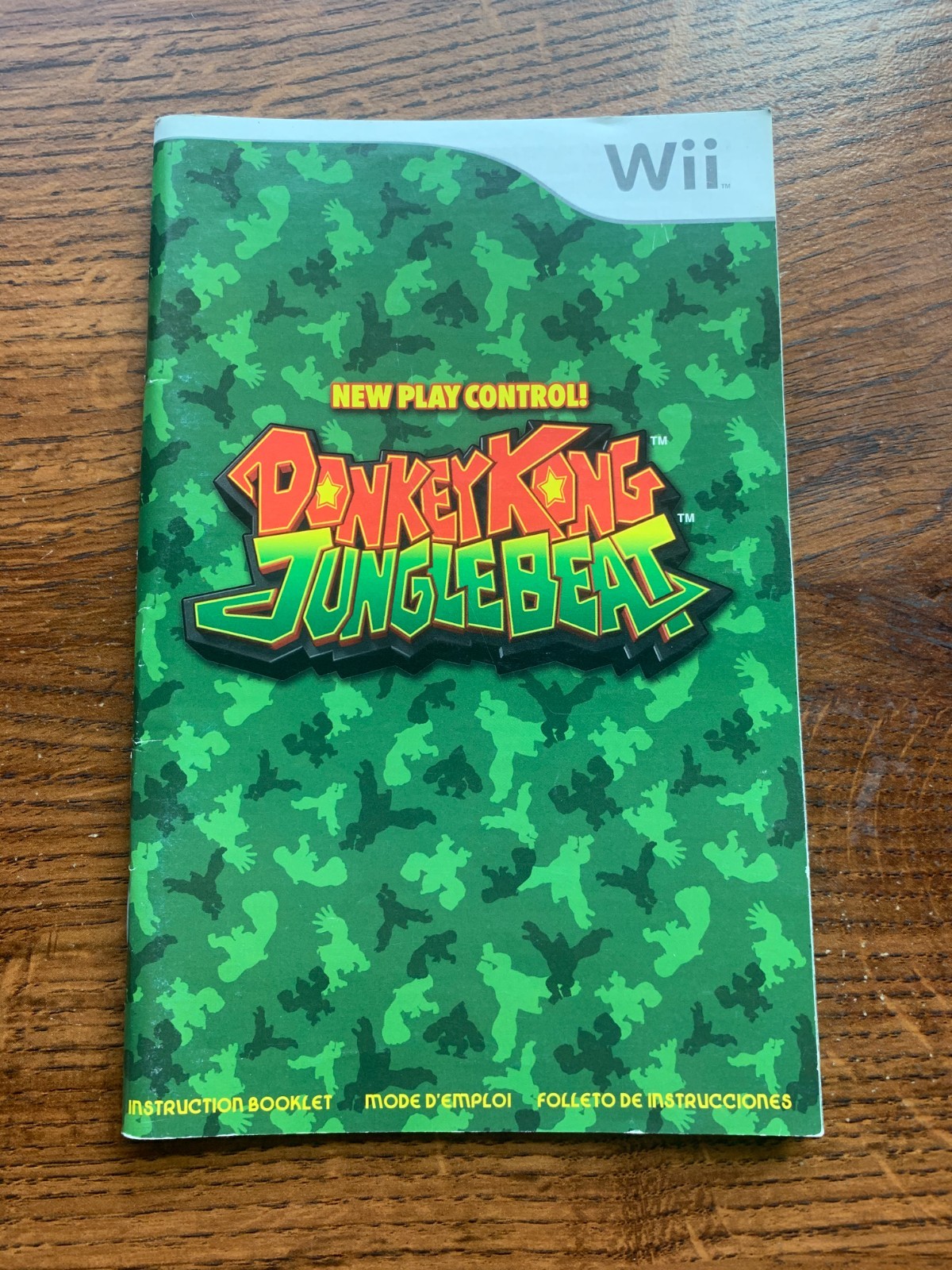 Donkey Kong Jungle Beat Nintendo Wii Instruction Manual Only
