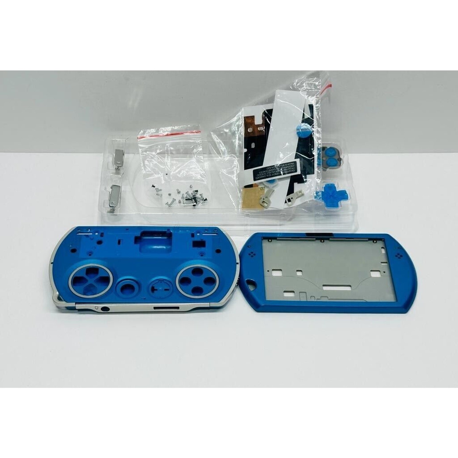 Sony PSP Go Full Housing Shell Case Cover + Buttons Kits Blue