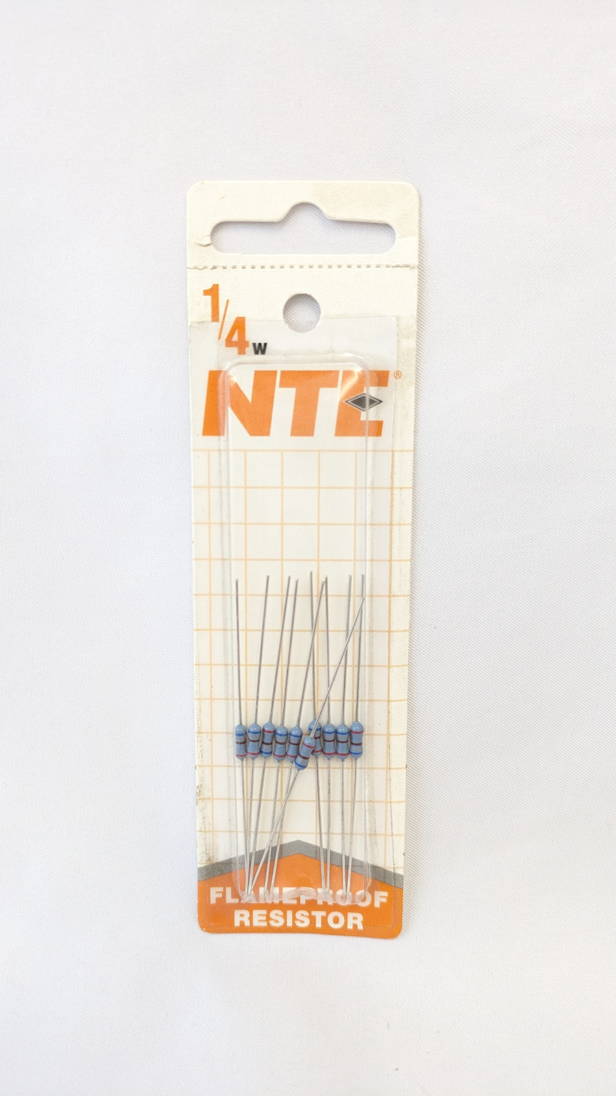 NTE Electronics 1/4 Watt 100 Ohm Resistor 2% Flame Proof 4 Pack, QW110