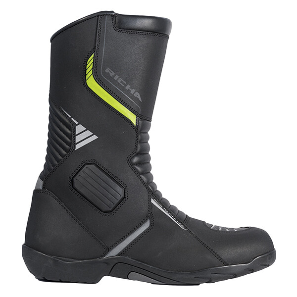 Richa VORTEX Black Touring Waterproof Motorcycle Boots - Size 42