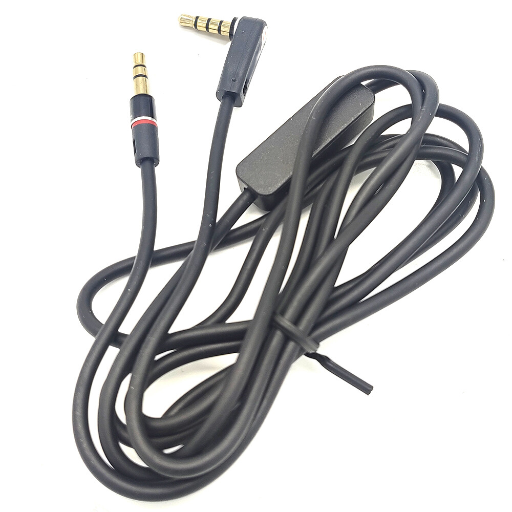 3.5mm 1/8"Audio Cable Lead Car Aux Cord w MIC For Soul SL300 GG HD Headphone sx