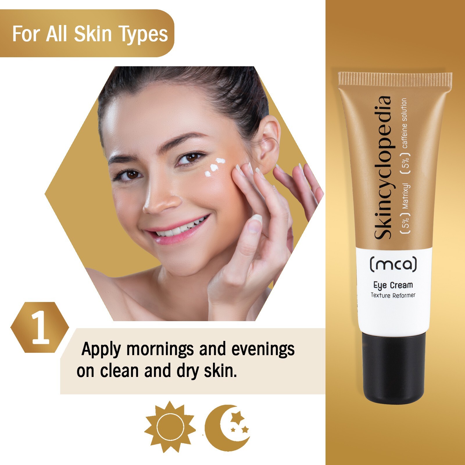 Skincyclopedia Caffeine & Matrixyl Eye Cream + Hydrogel Eye Pads - Dark Cricles
