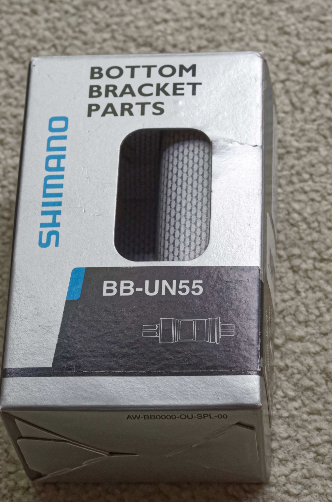 Shimano bottom bracket BB-UN55 (107mm - 70mm Italian)