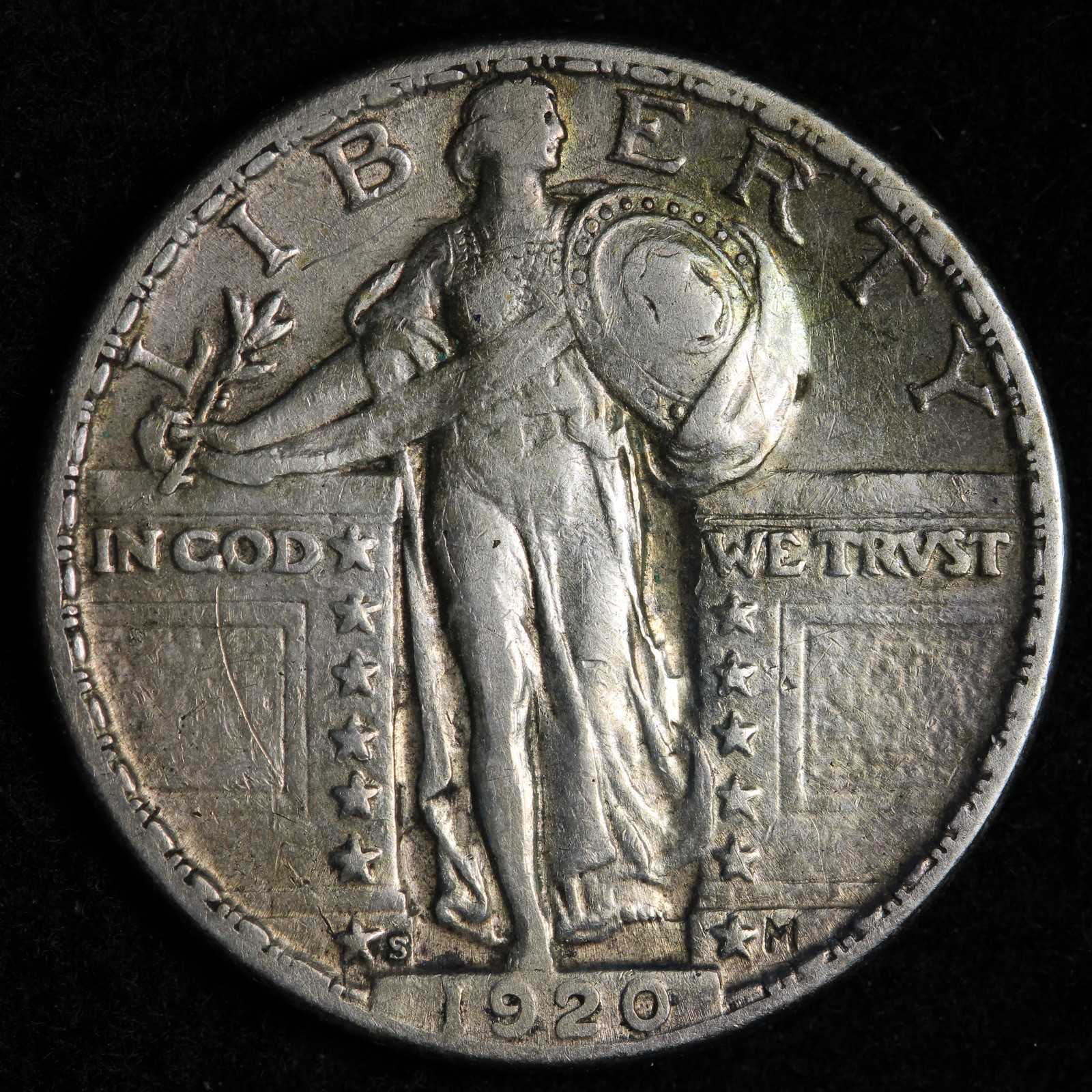 1920-S Standing Liberty Silver Quarter AU E320 WQCCM